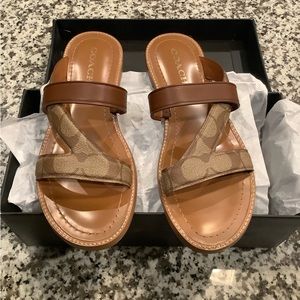 Coach Sandals-Harlan Signature